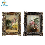 Aternee European Style Picture Frame 5x7 Carved Oil Painting Frame Tabletop and