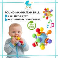 Baby Mainan Baby 1 Tahun Toys Manhattan Round Ball Baby Teether Toys 6 Month Baby Toy Rattle Toys In