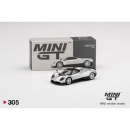 [ Unsealed ] 1/64 Mini GT 305 Pagani Zonda F Silver