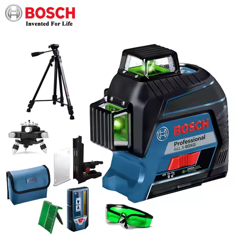 Bosch Green Laser Level 12-Lines 360 Laser Level GLL3-60XG Projection Marking Line For Home Decorati