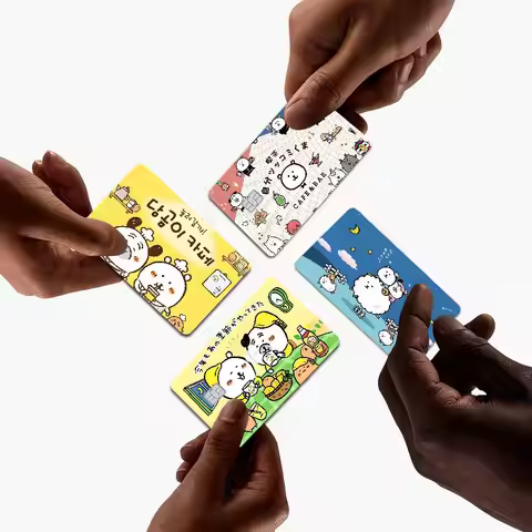 Cartoon MOGUMOGU Joke Bear Game Anime Sticker Film Skin Cover Case For Small Large No Chip Debit Cre