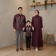 KEMEJA Azkana Batik - New Family Gamis Tille Snow Batik Shirt for Adults and Children Sarimbit Utuk 