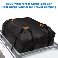 [Shipping From Thailand] Roof Top Cargo Bag Waterproof Roof Top Carrier Cargo Luggage Travel Bag 15 Cubic Feet for Vehicles with Roof Rails