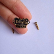 Logo Butterfly Bet Tenis Meja Bahan Kuningan Asli