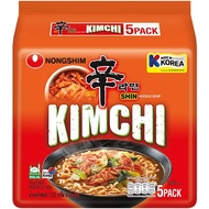 [Made in Korea] Nongshim Shin Kimchi Ramyun Halal Spicy Kimchi Korean Noodle 120g x 5's