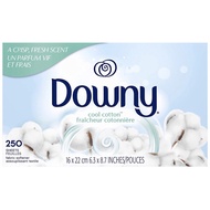 Downy Fabric Softener Dryer Sheets, Cool Cotton, 240 count