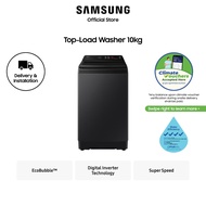 [Climate Voucher Eligible] Samsung WA10CG4546BVSP, Top Load Washing Machine, 10kg, 4 Ticks, with Eco