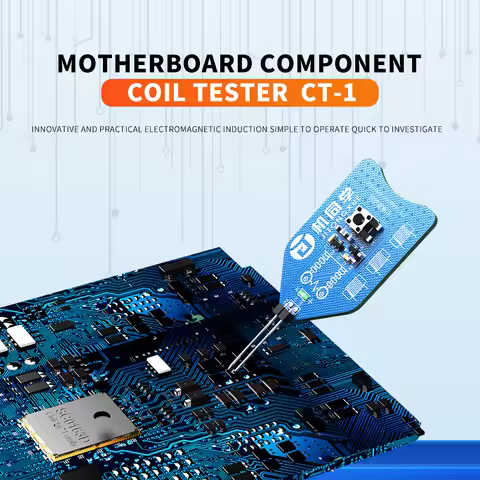 Newest JTX Motherboard Coil Tester Inductor Detector CT-1 Moble Phone PC Repair Electromagnetic Indu