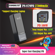 Pineng PowerBank PN-879PD 27000mAh Supper Fast Charging Max 145w PD100W USB 60W 20v/5A Support Lapto