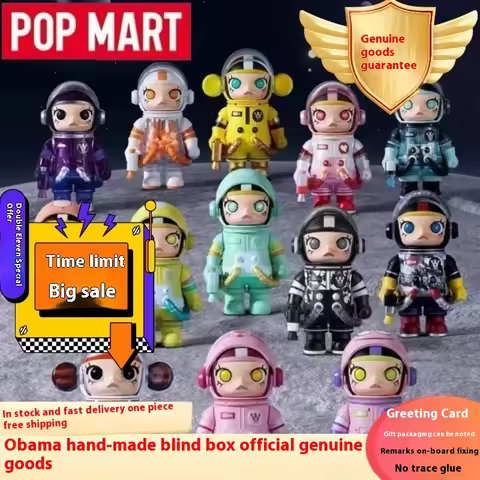 7.6cm Genuine Mega Space Molly 100% Anniversary Series 2 Blind Box Tabletop Decoration Collect Molly