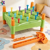 Montessori Nail Hammer Toy for Kids Fine Motor Skills Training Educational Tool for Hammering