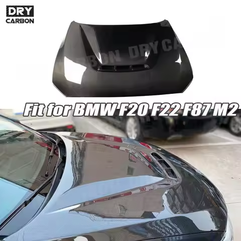 Dry Carbon Fiber C Style Front Engine Hood Cover Bonnet Cap for BMW 1 Series F20 2 Series F22 F87 M2