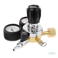 LIDU1 Chrome  Stream Cylinder Adapter Converter Homebrew Beer Co2 Tank Regulators Homebrew Kegging w