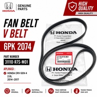 Fan Belt Fanbelt VBelt 6PK 2074 HONDA CRV Gen4 2000cc 2.0L 2014 2015 2016 2017 FanTALI 31110-R7S-M01