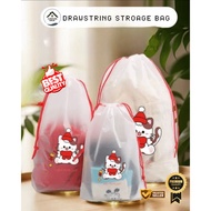 Frosted Waterproof Drawstring Big Packaging Slide Lock Bag