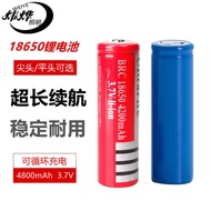 18650 Rechargeable Battery Large Capacity Lithium Battery Pointed Flat Head Durable Long Battery Lif