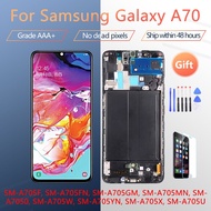 For Samsung A70 LCD A705 A705FN A705YN A705F A705G Display Touch Screen Digitizer Assembly With Fram
