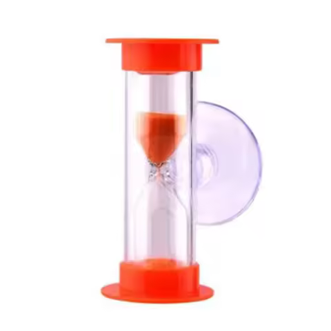 1pcs 2 Min Blue Sand No Battery Shower Timer Tooth Brushing Timer Wall Mounted Hourglass Children Ho