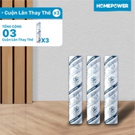 Cây lăn bụi sàn nhà 24cm CB-01 Homepower 60 tờ/cuộn - Keo siêu dính tay cầm dài kích thước lớn