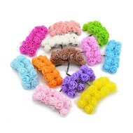 24 Pcs Foam Flower, Mini Flower 2cm , Bunga Foam Mini, Craft flower