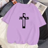 Baju Kaos Rohani Salib Yesus Kristus Kristen Katolik Wanita Cewek Pria Cowok Couple Keluarga Dewasa