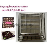 Loyang Brownies Congo bar with cutter sekat kek batik indulgence viral kuih talam saiz 5inci,6inci,7inci,8inci,9inci