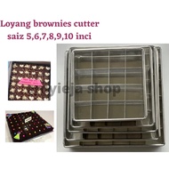Loyang Brownies Congo bar with cutter sekat kek batik indulgence viral kuih talam saiz 5inci,6inci,7
