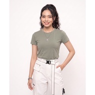 DP Women | Round Neck Green T-Shirt - KT9702