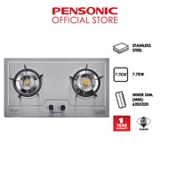 Pensonic Built-In Stainless Steel 2 Burner Hob | PGH-619S