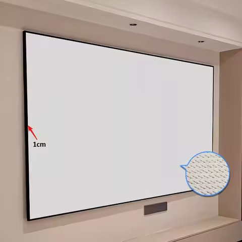 2026 133inch White Woven Acoustically Transparent Projector Screen for Home Theater,4K,3D,care for E