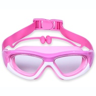 แว่นตาว่ายน้ำเด็ก แว่นตาว่ายน้ำ สีสันสดใส แว่นว่ายน้ำเด็กป้องกันแสงแดด UV ไม่เป็นฝ้า แว่นตาเด็ก แว่นกันน้ำ พร้อมที่อุดหู เลนส์ใส MY285