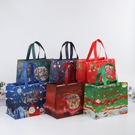 Candy Holiday Packaging Bag Favors Party Gift Santa Claus Non-woven Tote Bags Fabric