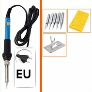 (COMPLETE PACKAGE) SOLDER IRON 60W SOLDER IRON ADJUSTABLE FAST HEATING TEMPERATURE 60W SOLDERING IRO