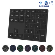 35 Keys Backlit Keyboard Bluetooth-Compatible 2.4G Wireless Triple Mode Keyboard