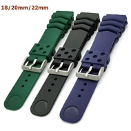 {TATLLr} Silicone Watch Strap for Seiko PROSPEX Black Monster Waterproof Rubber Sport Watch Bracelet for Men Women 18mm 20 22mm