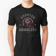 Defunct Series : Houston Gamblers T Shirt 100% Cotton Football Houston Gamblers Usfl Texas Defunct 1
