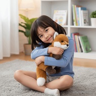 ALLGOODS Lying Plush Toy, Soft Material Lifelike Appearance Simulation Plushie, Cute Realistic Desig