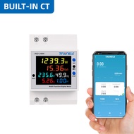 TUYA WiFi Remote Meter Smart Home D52-2066 6IN1 AC 110V 220V 100A Voltage Current Power Factor KWH E