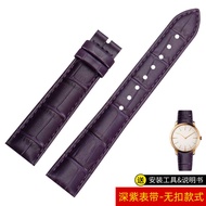 Purple Strap Women Suitable for Left Visa Tiepoda Tissot Chopard King Dw Genuine Leather Watch Chain