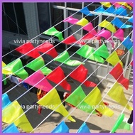 ▤ ⚾︎ ✔ 3m Plastic Banderitas Festival Flag Assorted Color