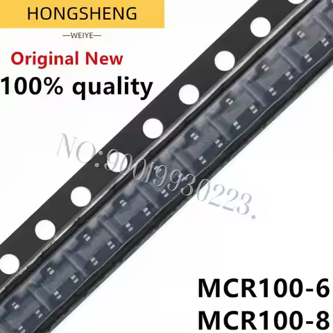 100% New 50pcs/lot MCR100-6 SOT-23 MCR16 100-6 1A 400V MCR100-8 SOT-23 MCR100 100-8 MCR1006 IC Chips