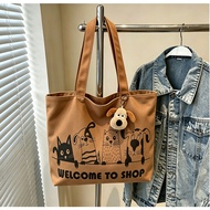 Shoulder Bag (With Zipper) 38*30*4 Hours Canvas