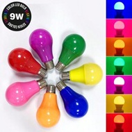 LED Colored Light Bulbs,A60 9Watts (60W Equivalent),E26 Standard Medium Base, Non-Dimmable For Weddi