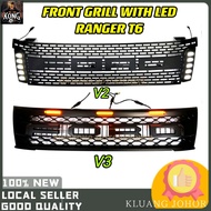 4X4 FRONT GRILL GRILLE SALUNG DEPAN FORD RANGER T6 V3 V2 WITH LED LAMP LIGHT SALUNG 4X4 DEPAN DENGAN LAMPU