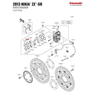 ASLI ORIGINAL KAWASAKI 🟥43049B ZX6/ZX636 2013-2023 FRONT CALIPER PISTON ORING