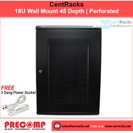 CentRacks 18U (45cm x 85cm x 60cm) Wall Mount Server Rack (CM18UB450/CP18UB450)