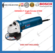 BOSCH Angle Grinder GWS060 670W 4" Grinder Bosch Grinder Combo Set Grender Bosch Gerinda Hand Grinder Mesin Grinder Set