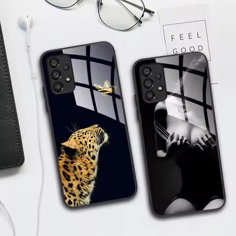 A52 A52S Case For Samsung Galaxy A52 Cover Protective Cartoon Tempered Glass Phone Cases For Samsung