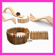 🇸🇬 Hamster Wooden Fence Natural Wood Solid Wood Fence