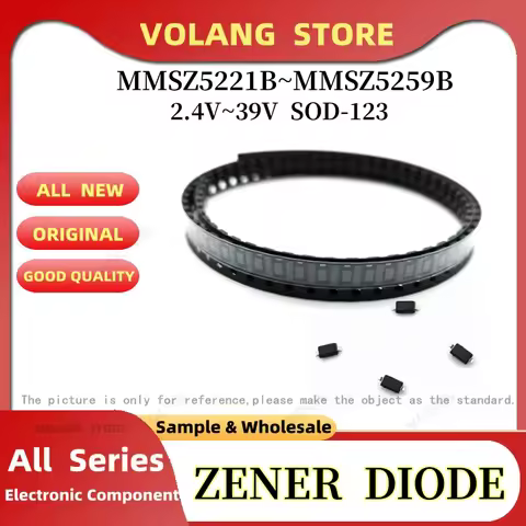 50Pcs Zener Diode SOD-123 MMSZ5240BT1G10V F5 5241B H1 11V 5242B H2 12V MMSZ5243B 13V H3 5244B H4 14V